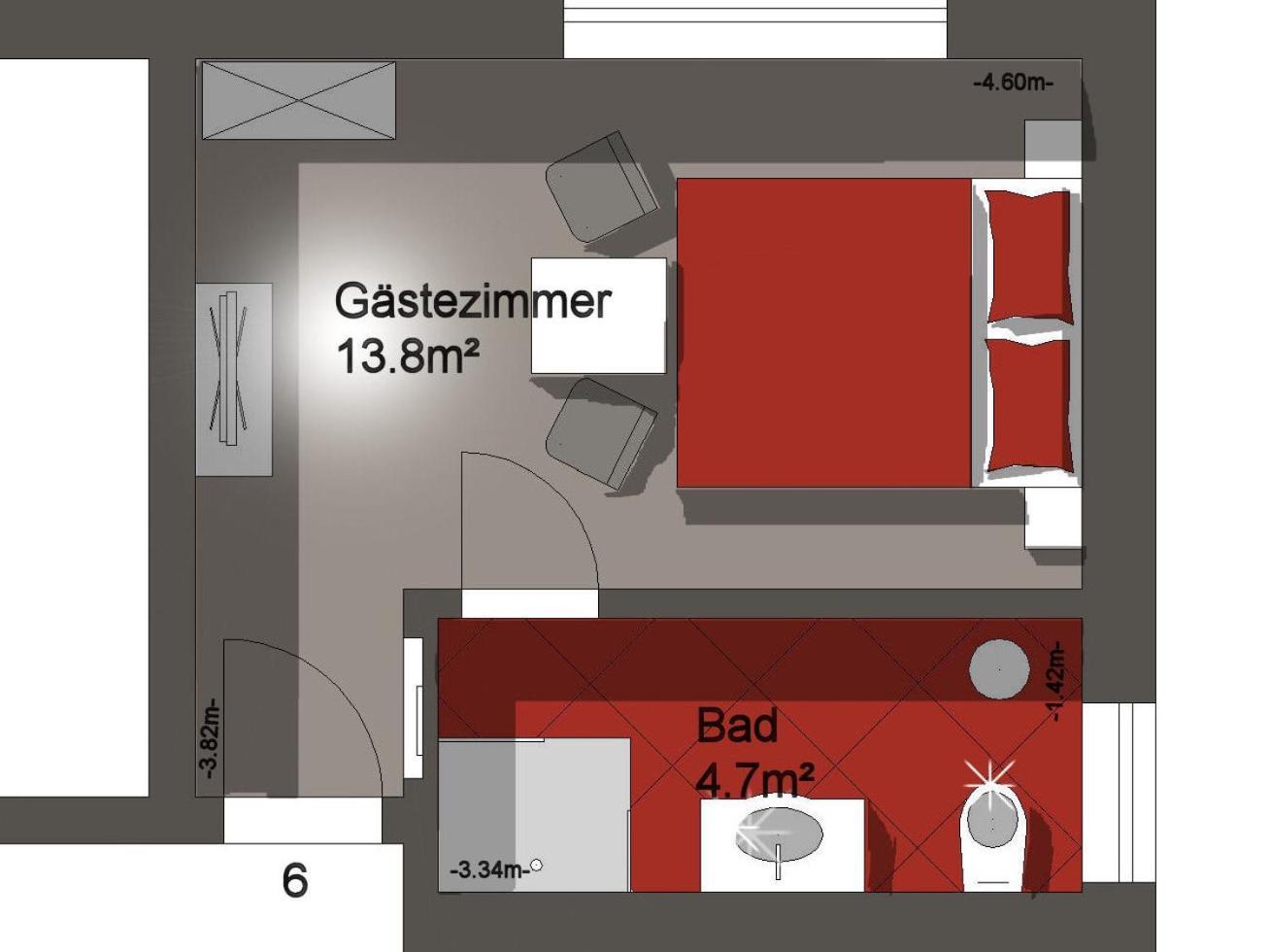 Pension Ruessel-Pub Sangerhausen Pokoj fotografie